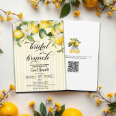 Lemon Branch Mediterranean Summer Bridal Brunch 招待状