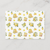 Lemon Branch Mediterranean Summer Bridal Shower エンクロージャーカード (裏面)
