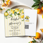 Lemon Branch Mediterranean Summer Bridal Shower 招待状