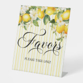 Lemon Branch Mediterranean Summer Favors 台座サイン (正面)
