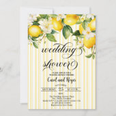 Lemon Branch Mediterranean Summer Wedding Shower 招待状 (正面)