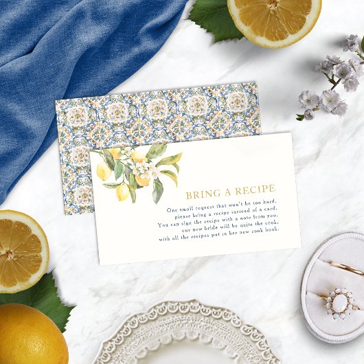 Lemon Brings A Recipe Card エンクロージャーカード