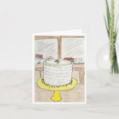 Lemon Cake Birthday カード (正面)