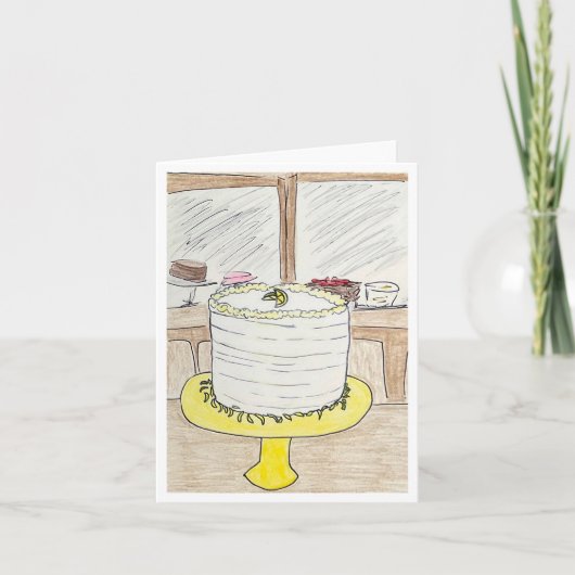 Lemon Cake Birthday カード (正面)