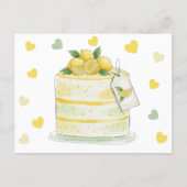 Lemon Cake Watercolor ポストカード (正面)