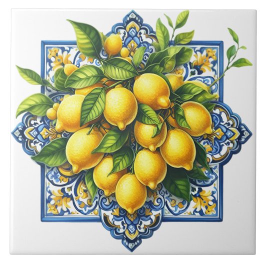 Lemon Ceramic Tile タイル (正面)