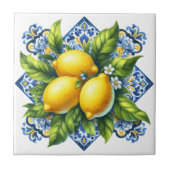 Lemon Ceramic Tile タイル (正面)