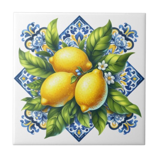 Lemon Ceramic Tile タイル (正面)
