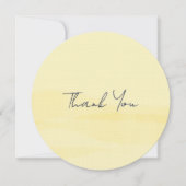 Lemon Chiffon Watercolor サンキューカード (正面)