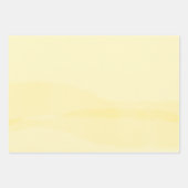 Lemon Chiffon Watercolor ラッピングペーパーシート (正面)
