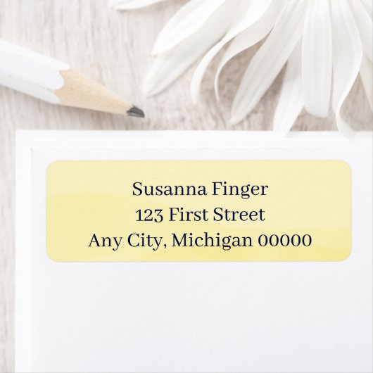 Lemon Chiffon Watercolor ラベル (インサイチュ)