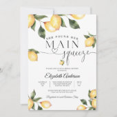 Lemon Citrus Bridal Shower Invitation 招待状 (正面)