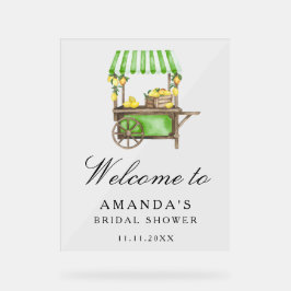 Lemon Citrus - bridal shower welcome sign アクリルサイン
