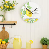 Lemon Citrus Custom Kitchen Wall Clock ラウンド壁時計