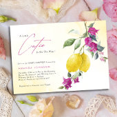 Lemon Citrus Cutie Mama's main Squeeze Baby Shower 招待状