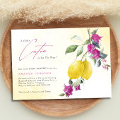 Lemon Citrus Cutie Mama's main Squeeze Baby Shower 招待状