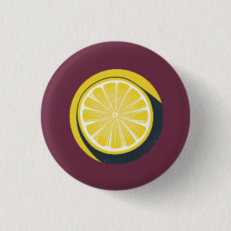 Lemon Citrus Design - Small Button 缶バッジ