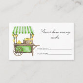 Lemon citrus - guess how many corks bridal game エンクロージャーカード (正面)