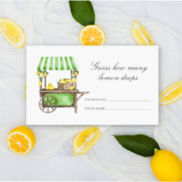 Lemon citrus - Guess how many lemon drops エンクロージャーカード