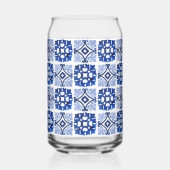 Lemon Citrus Navy Blue Italian Mediterranean ガラス缶 (裏面)