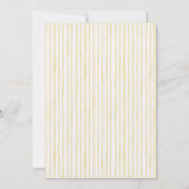 Lemon Citrus Stripes Baby Shower Thank You Card (裏面)