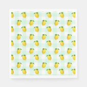 Lemon Citrus Summer Birthday スタンダードランチョンナプキン (正面)