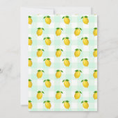 Lemon Citrus Summer Birthday 招待状 (裏面)
