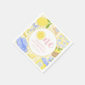 Lemon Citrus Summer Lemonade 1st Birthday Party  スタンダードカクテルナプキン (角)