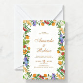 Lemon Citrus Wedding Invitation 招待状