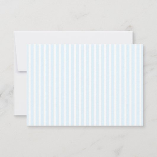 Lemon Coastal Stripe Wedding Menu Choice RSVP (裏面)