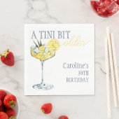 Lemon cocktail A tini bit Older 30th Birthday  スタンダードランチョンナプキン (インサイチュ)