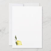 Lemon cocktail A tini bit Older 30th Birthday  招待状 (裏面)