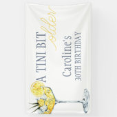 Lemon cocktail A tini bit Older 30th Birthday  横断幕 (縦)