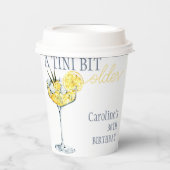 Lemon cocktail A tini bit Older 30th Birthday  紙コップ (正面)