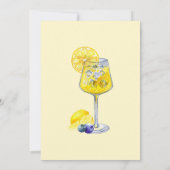 Lemon Cocktail Summer Birthday Invitation  招待状 (裏面)