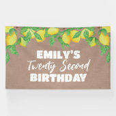 Lemon craft Birthday party banner 横断幕 (横)