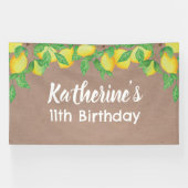 Lemon craft Birthday Personalized banner 横断幕 (横)