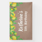 Lemon craft Birthday Personalized banner 横断幕 (縦)