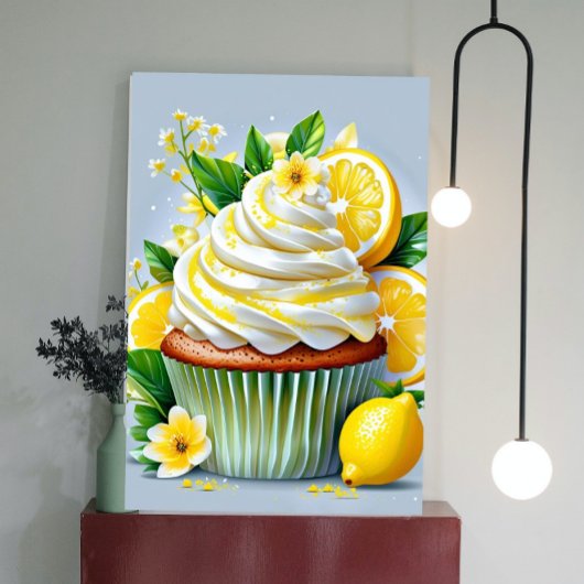 Lemon Cupcake Kitchen & Bakery Wall Art ポスター