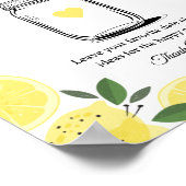 Lemon Date Jar Ideas Sign Printable Sign ポスター (角)