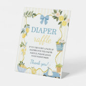 Lemon Diaper Raffle Table Sign 台座サイン (正面)