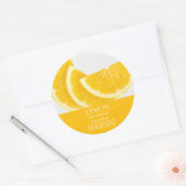 Lemon Facial Mask Label ラウンドシール (封筒)