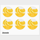 Lemon Facial Mask Label ラウンドシール (シート)