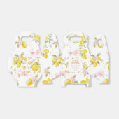 Lemon Floral 1st Birthday フェイバーボックス (折り畳みなし)