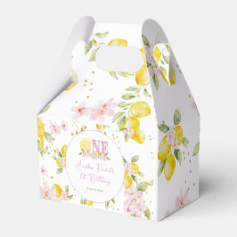 Lemon Floral 1st Birthday フェイバーボックス