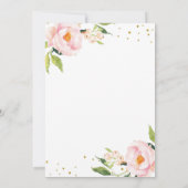 Lemon Floral Baby Shower Invitation 招待状 (裏面)