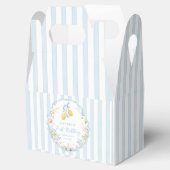 Lemon Floral Blue Birthday Favor Box フェイバーボックス (オープン)