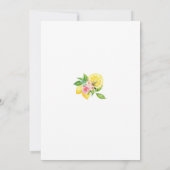 Lemon Floral Bridal Shower Invitation 招待状 (裏面)