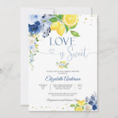 Lemon Floral Bridal Shower Invitation 招待状 (正面)