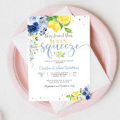 Lemon Floral Bridal Shower Invitation 招待状